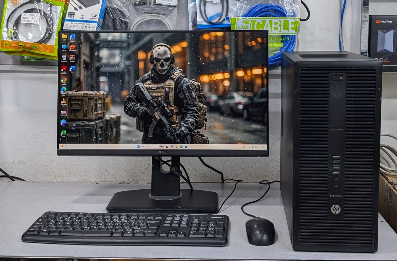 Manama, Tablet Computers, BHD 88,  HP Core I5 6th Gen 3.2 GHz PC 8GB Ram 256GB SSD With 24" FHD Borderless Monitor