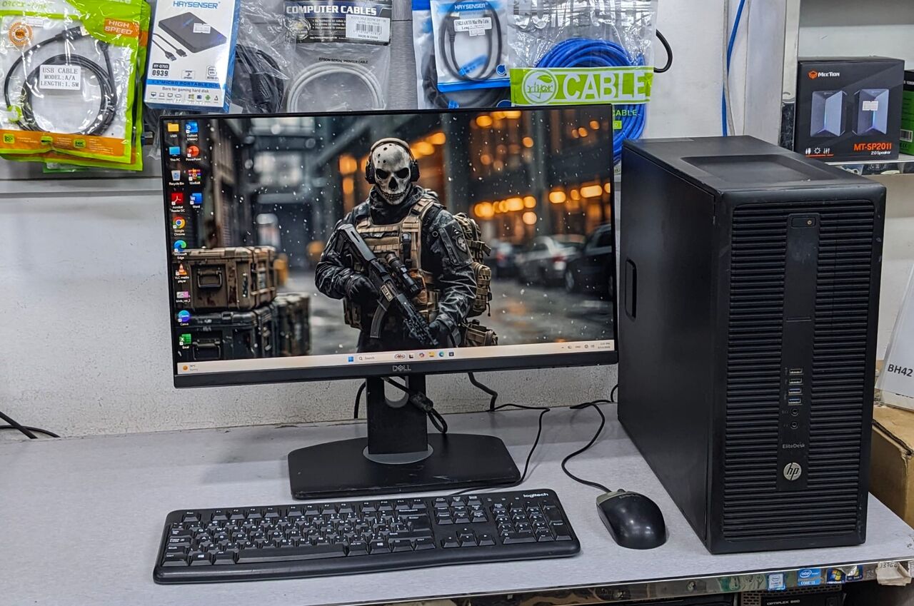 Manama, Tablet Computers, BHD 88,  HP Core I5 6th Gen 3.2 GHz PC 8GB Ram 256GB SSD With 24" FHD Borderless Monitor