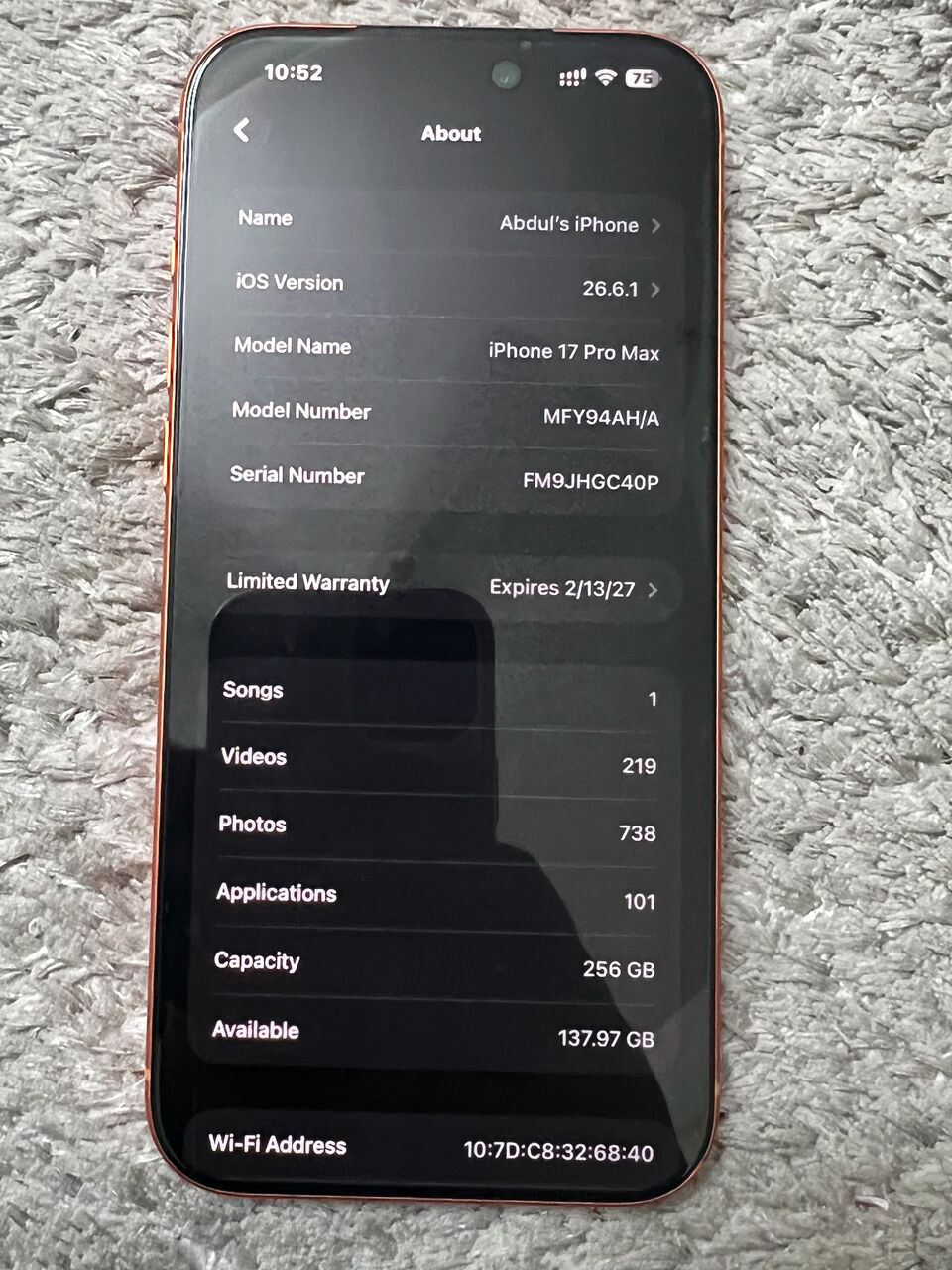 Hara, Mobile Phones, SAR 4500,  IPHONE 17 PRO MAX 256 GB Selling Urgently Buy Before Tomorrow 12PM