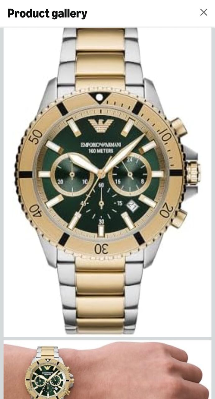 Dammam, Watches, SAR 500,  Emporio Armani 2 Tone Watch For Sale