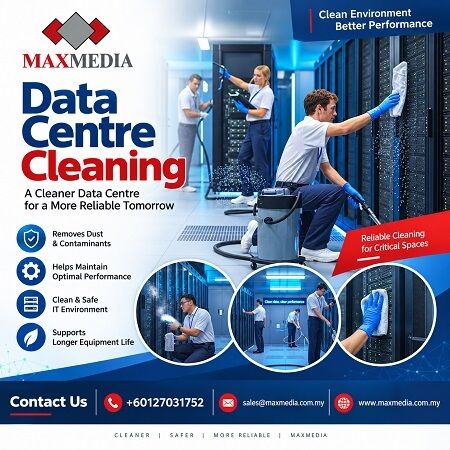 Kuala Lumpur, Cleaning, Professional Data Centre Cleaning Services In Johor Bahru By Maxmedia