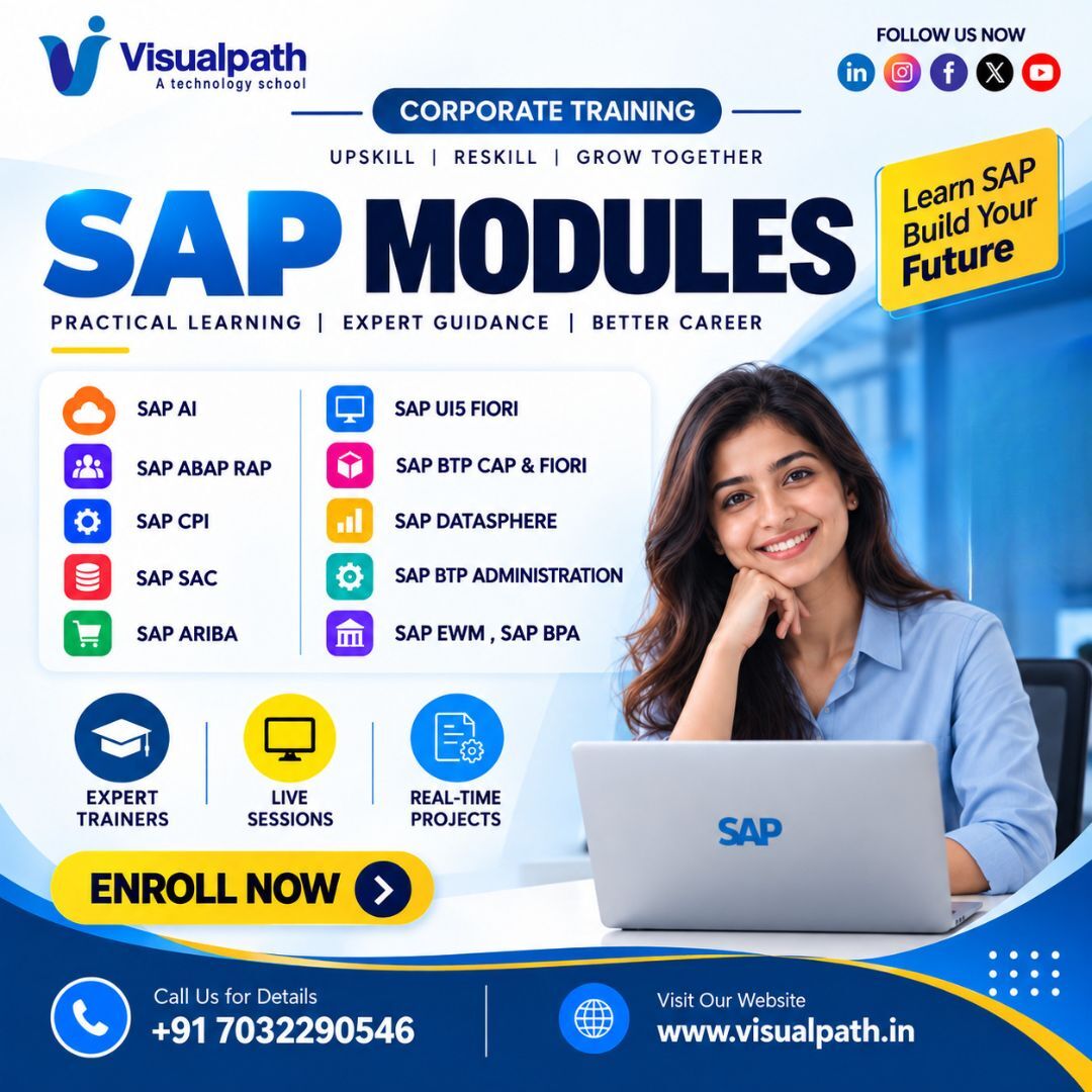 Hyderabad, Lessons Offered, Master In-Demand SAP Technologies With Corporate Training