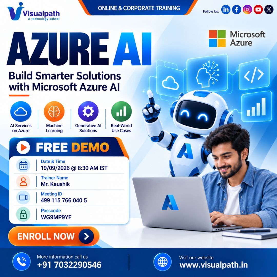 Hyderabad, Education, Azure AI Free Demo By Visualpath: Learn, Build & Innovate