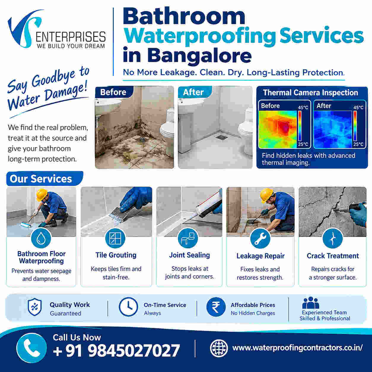 Bangalore, Construction, Bathroom Waterproofing Services In Bangalore