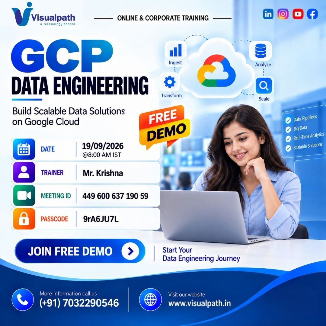 Hyderabad, Education, Google Cloud Data Engineer Training | Join Free Demo
