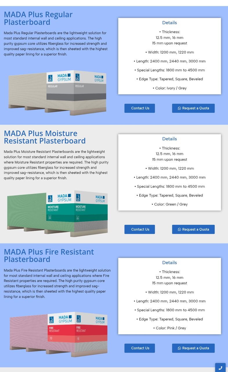Jeddah, Materials, Gypsum Boards For Sale