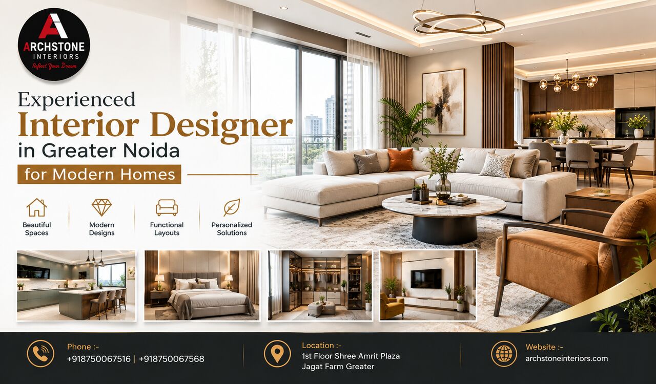 Greater Noida, Interior Design, Experienced Interior Designer In Greater Noida For Modern Homes