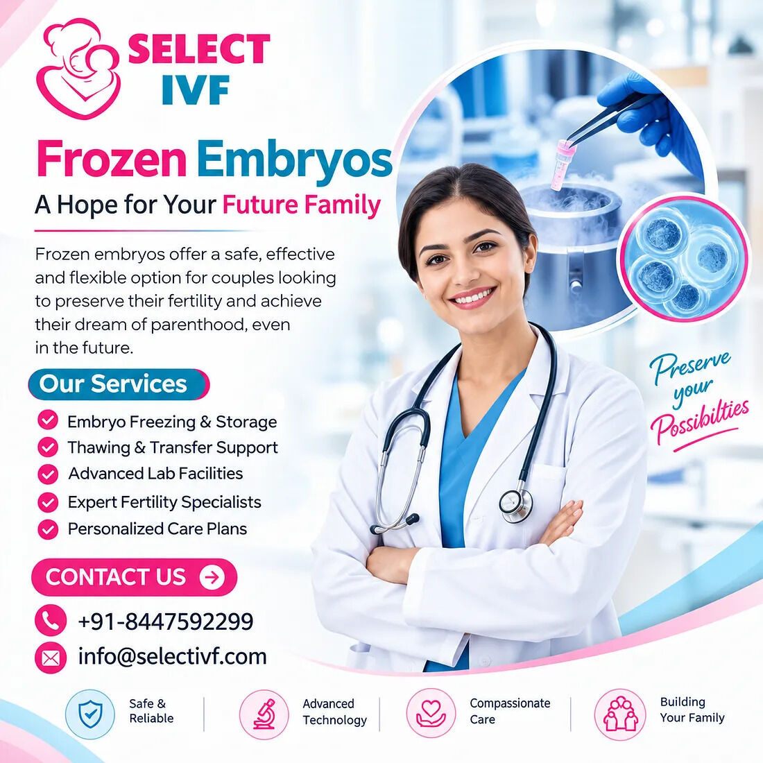New Delhi, Health, Frozen Embryos