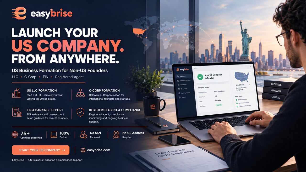 Dallas, Business, EasyBrise &ndash; US Business Formation Services For Non-US Founders