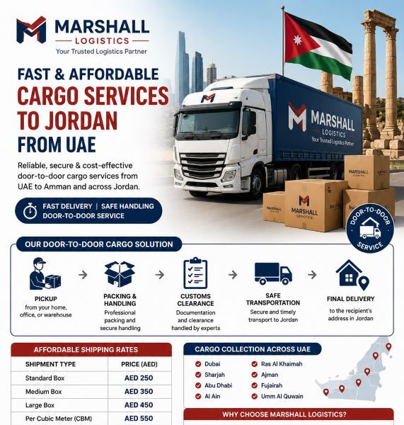 Dubai, Logistics, Land Cargo Services From UAE To Jordan