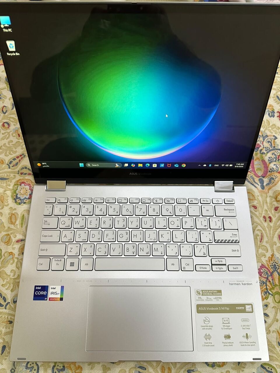 Al Faisaliyah, Tablet Computers, SAR 3199,  (Like NEW) Asus Vivobook 14 Flip 2-in-1 Laptop - Convertible (under 11 Warranty)