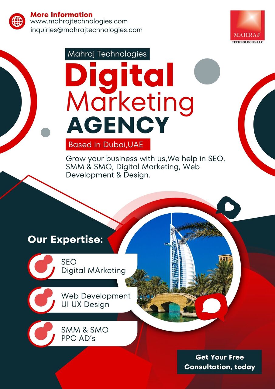 Dubai, Business, Mahraj Technologies | Best Digital Marketing Agency In Dubai