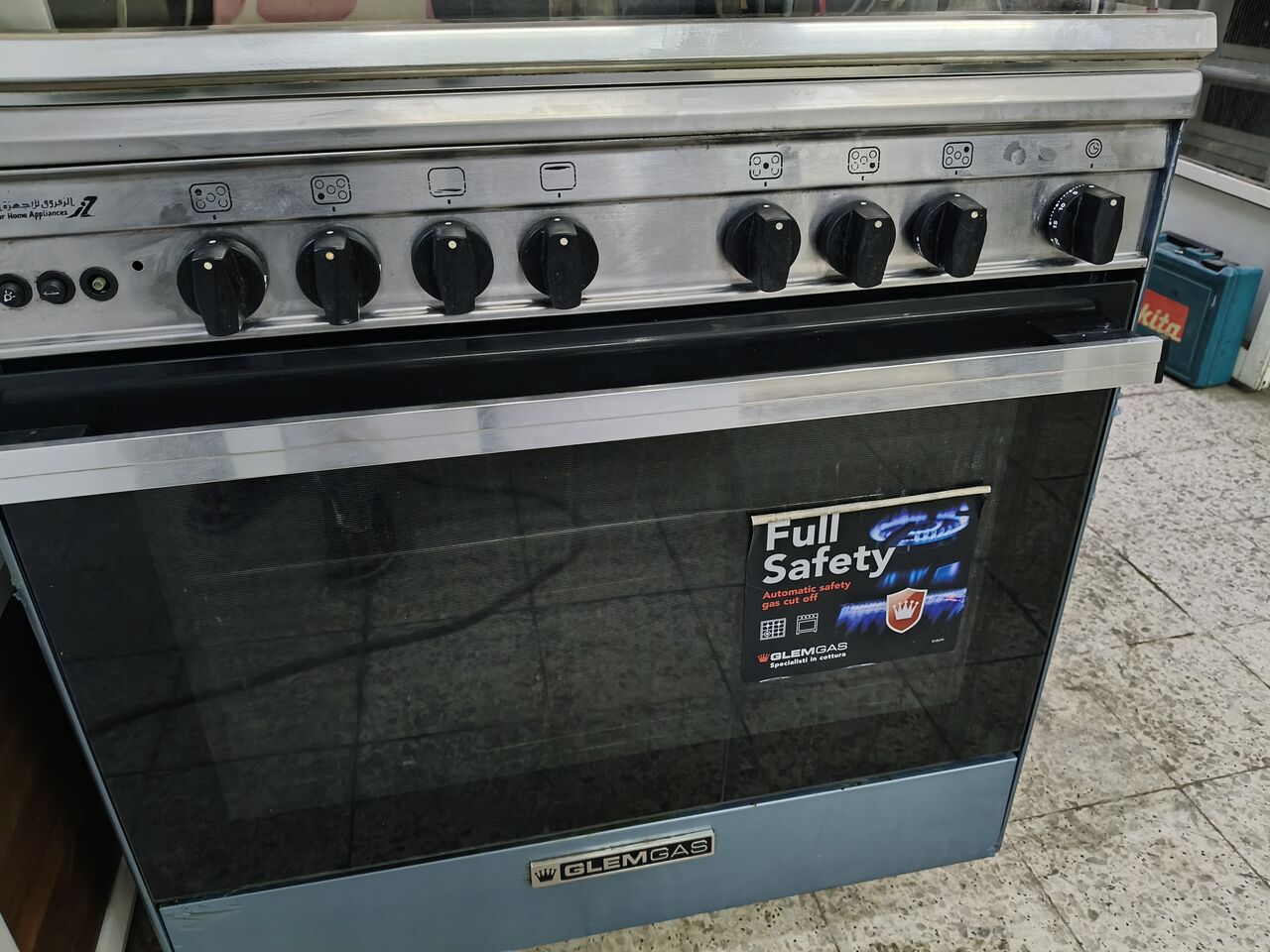 Khobar, Household Items, SAR 1000,  Gas Stove GLEM Gas 5 Burner Italy