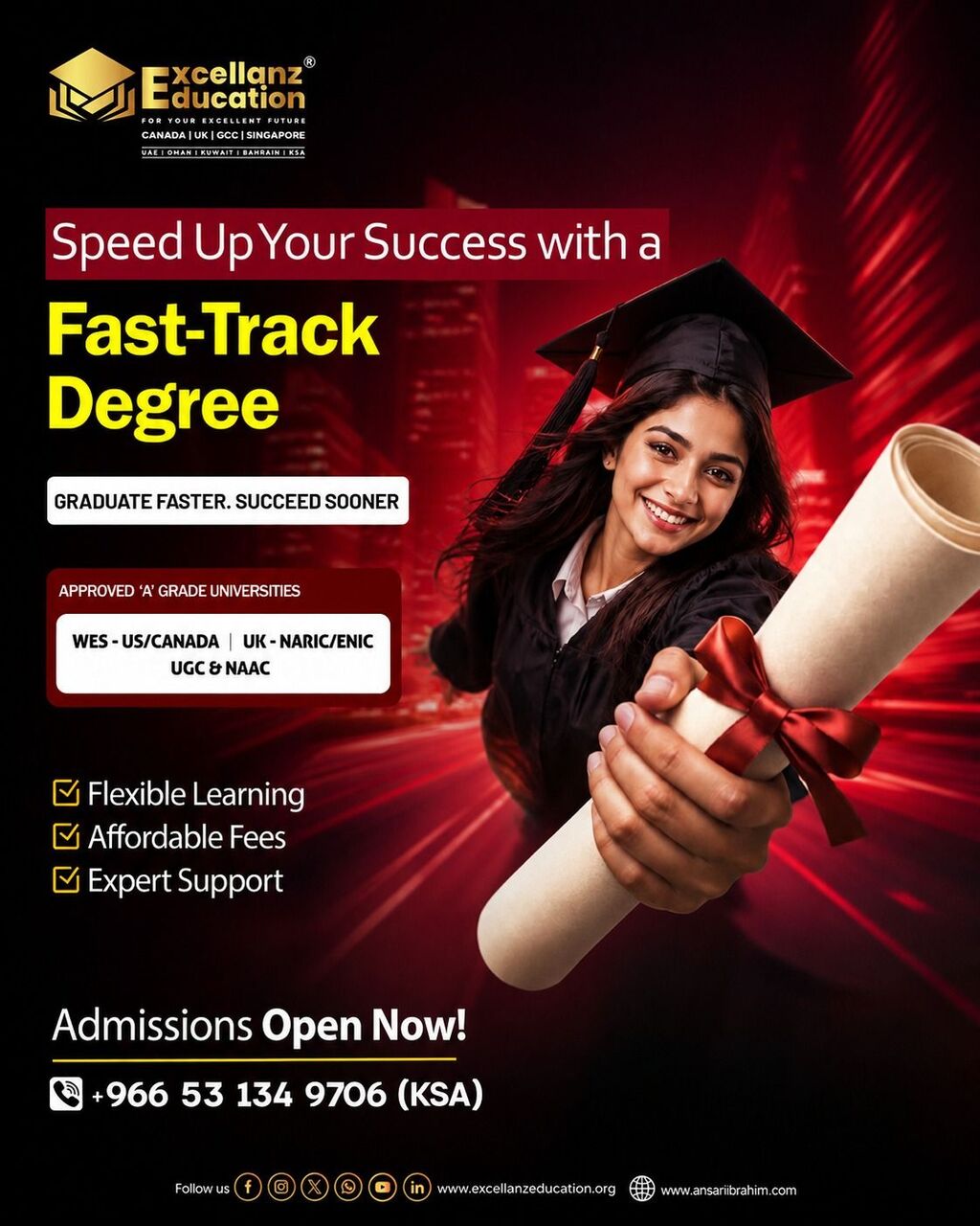 Sulai, Education, FASTRACK DEGREE COURSE