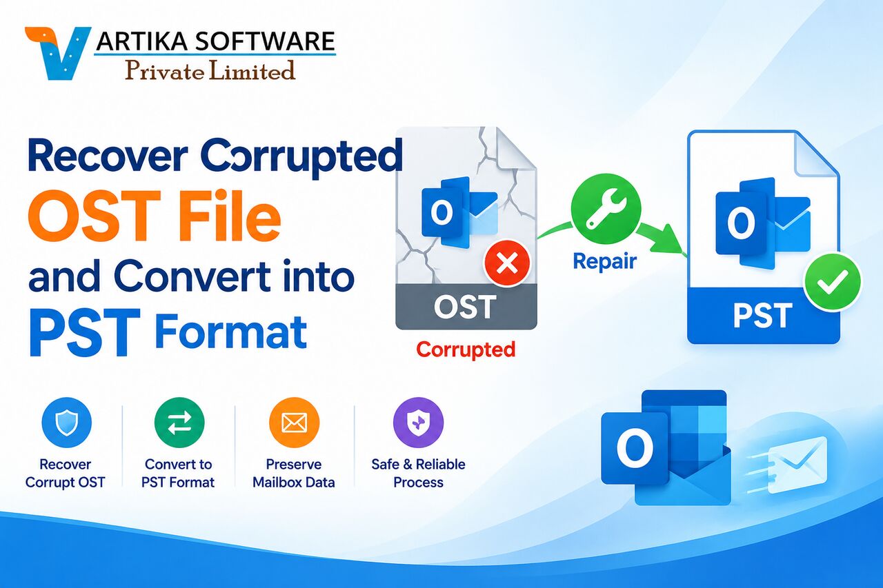 Mumbai, Technical, Recover Corrupted OST File And Convert Into PST Format
