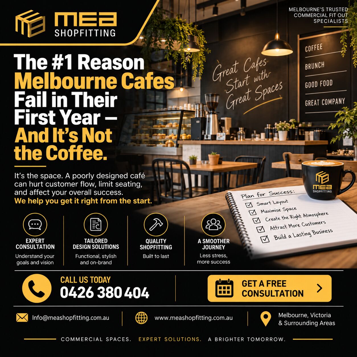Melbourne, Construction, MEA Shopfitting &ndash; The #1 Reason Melbourne Cafes Fail In Their First Year (It