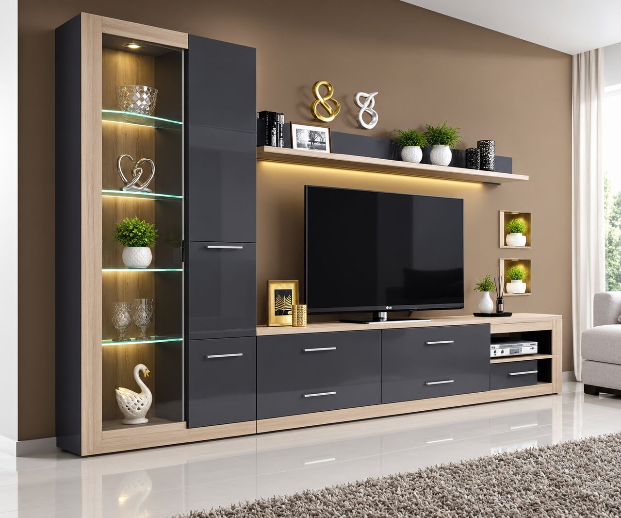 Riyadh, Interior Design, Office And Bed Rooms And Tv Lounge Designs & Decoration