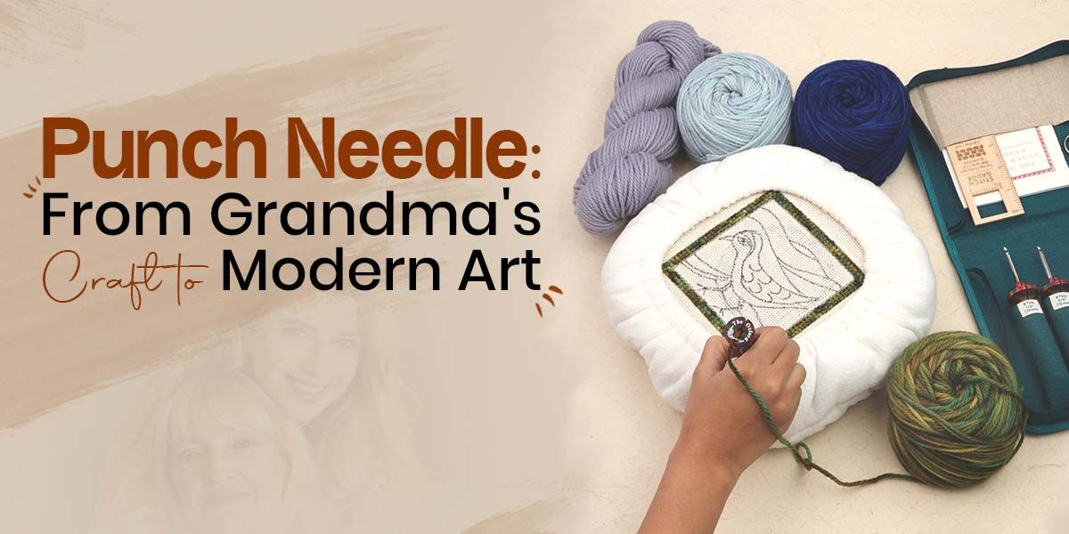 New York, Collectibles, USD 35,  Punch Needle: Grandma