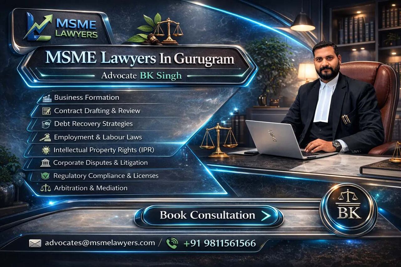 Gurugram, Legal, How Can MSME Lawyers In Gurugram Help Businesses?