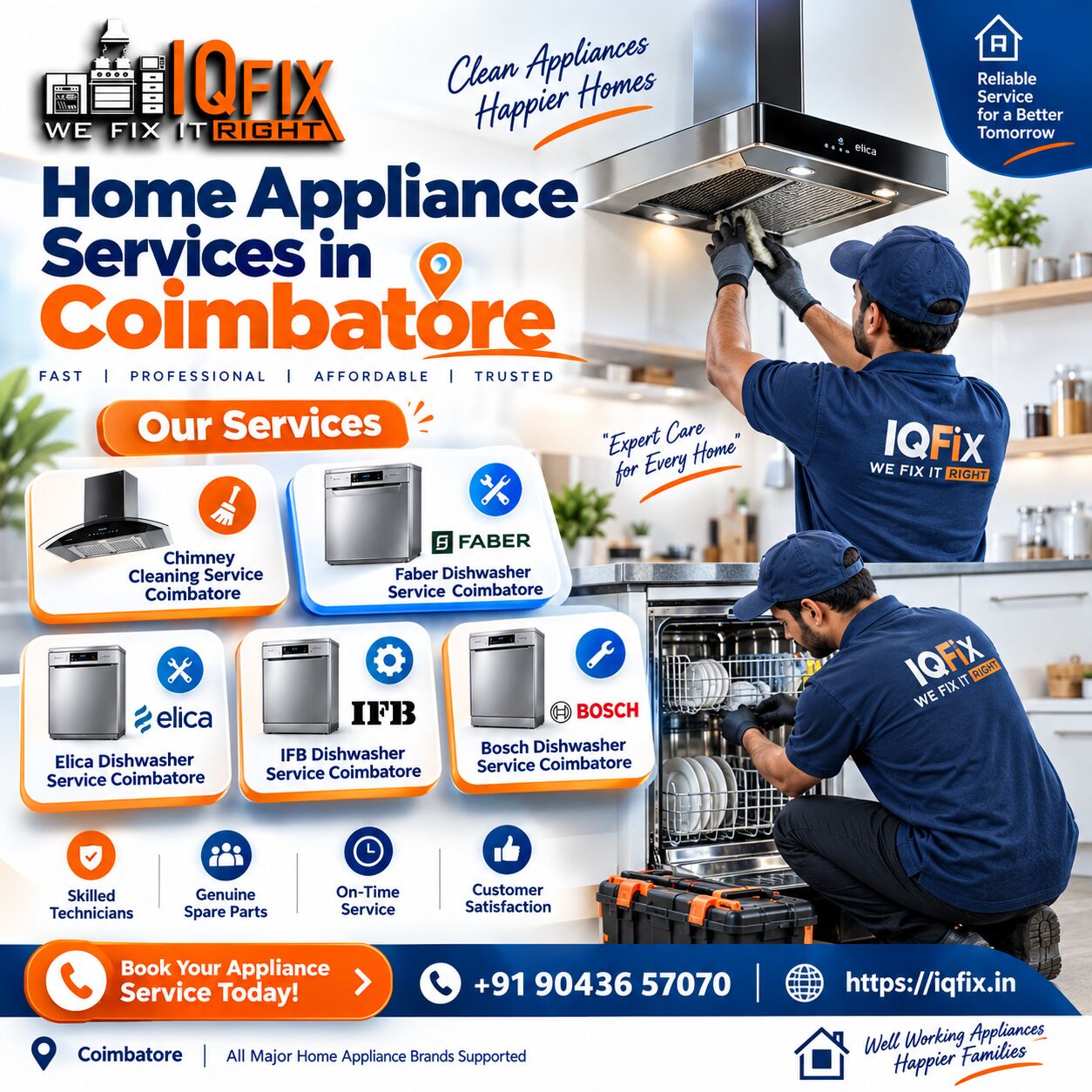 Coimbatore, Appliance Repair, Reliable Dishwasher & Chimney Service In Coimbatore
