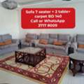 BHD 140,  @@Sofa 7 Sester+ 2 Table+ Carpet In Good Condition For Sale With Delivery