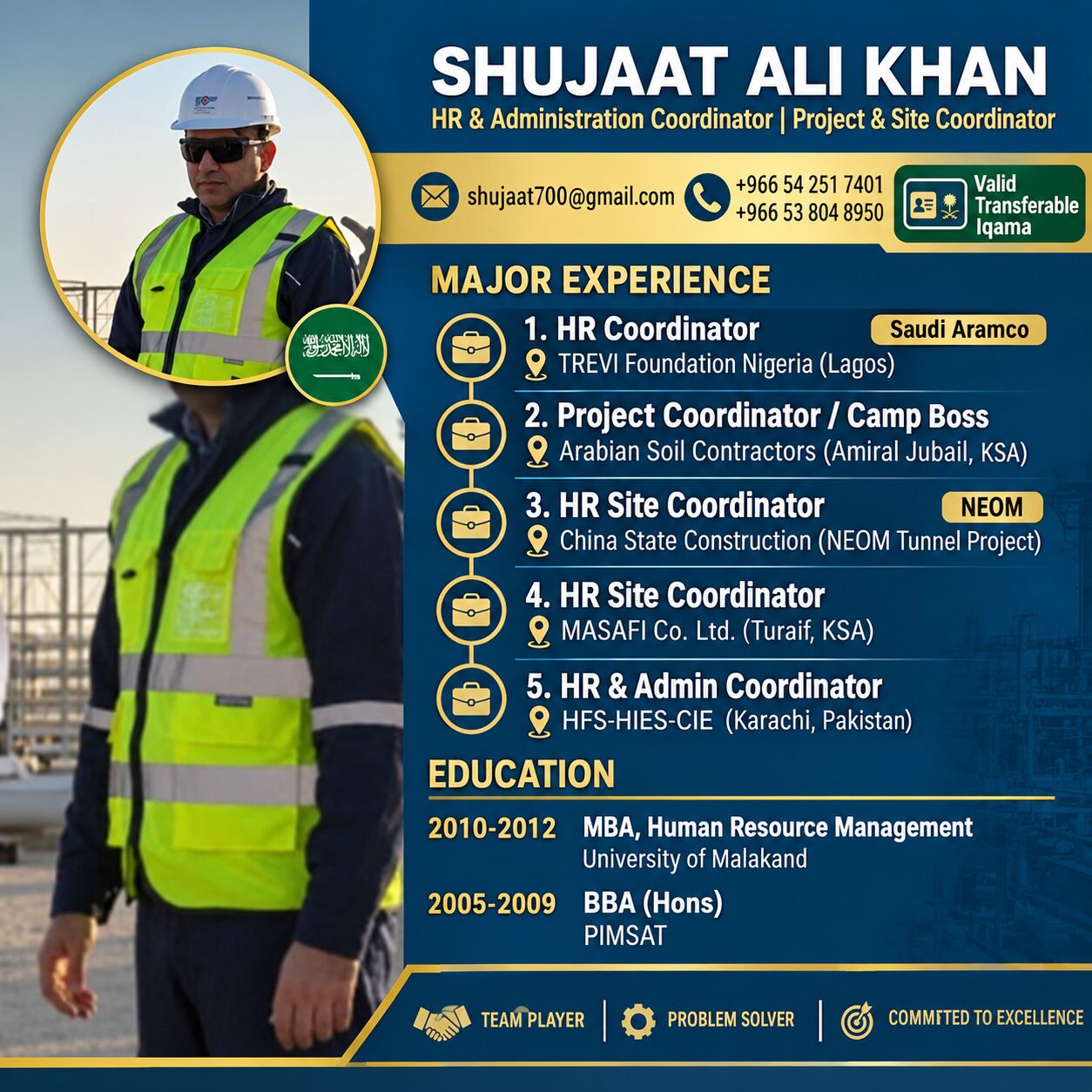Jubail, Job Seekers, Admin / HR Coordinator / Site Coordinations/ Time Keeper / Camp Boss