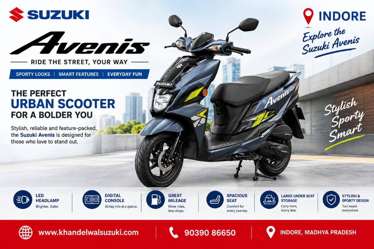 Indore, Business, Is Suzuki Avenis 125 Suitable For Your Regular City Riding?