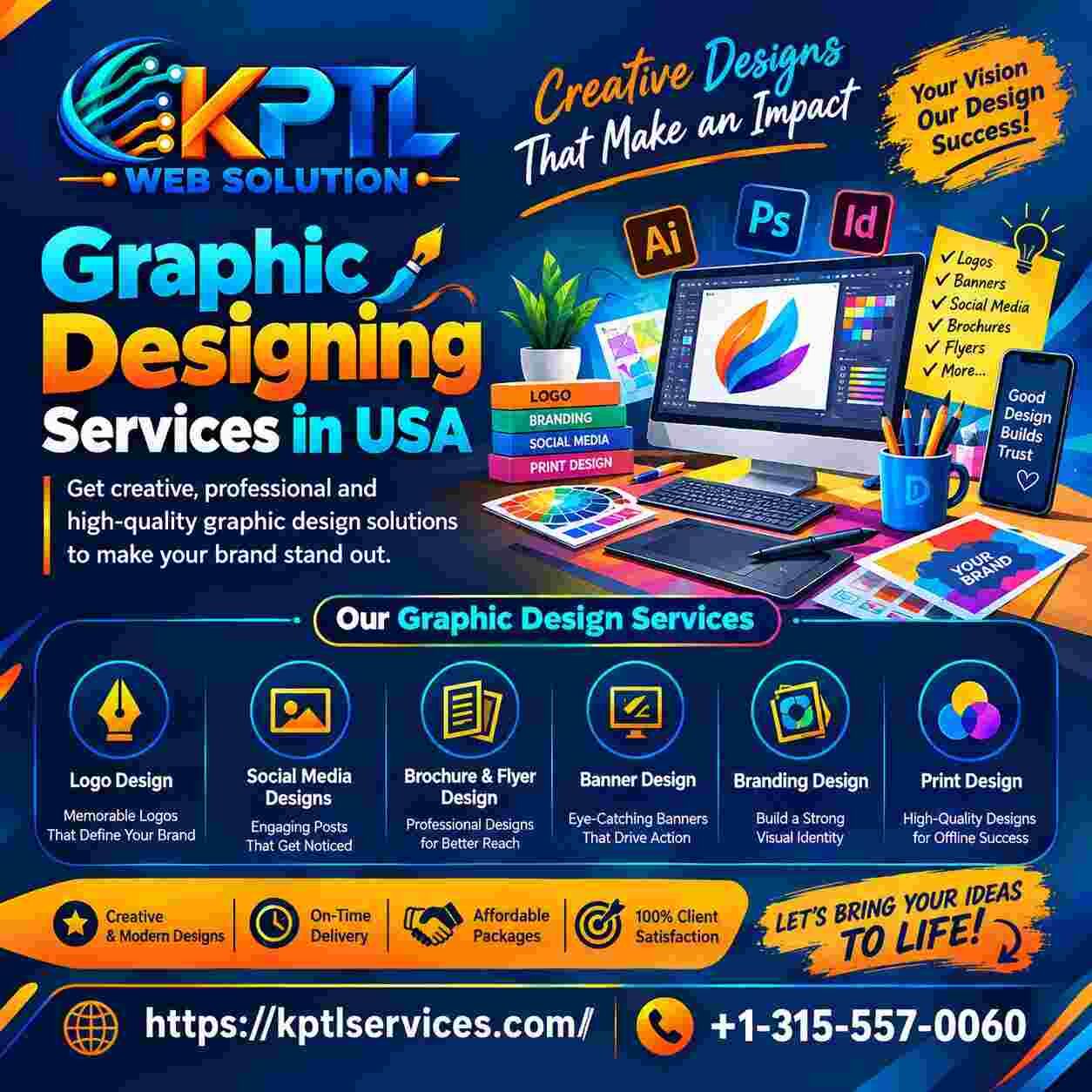 New York, Graphic Design, Need Better Graphics For Your Business? KPTL Services USA Can Help