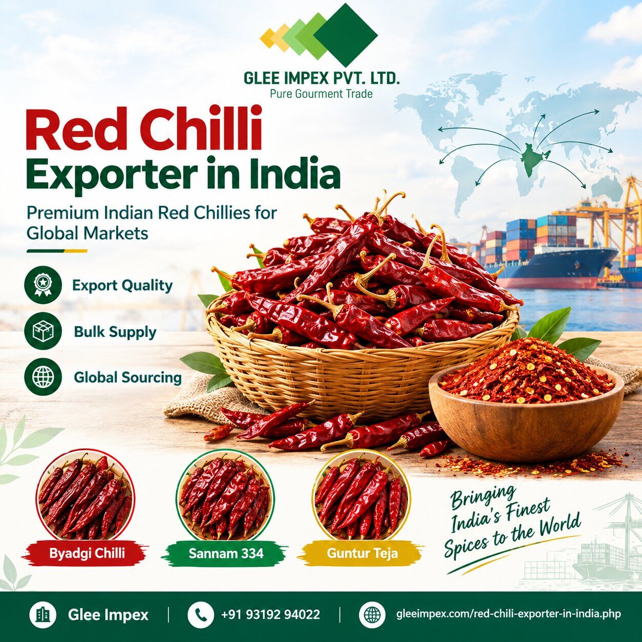 Mumbai, Health & Beauty Items, Red Chilli Exporter In India | Bulk Red Chilli Supplier &ndash; Glee Impex