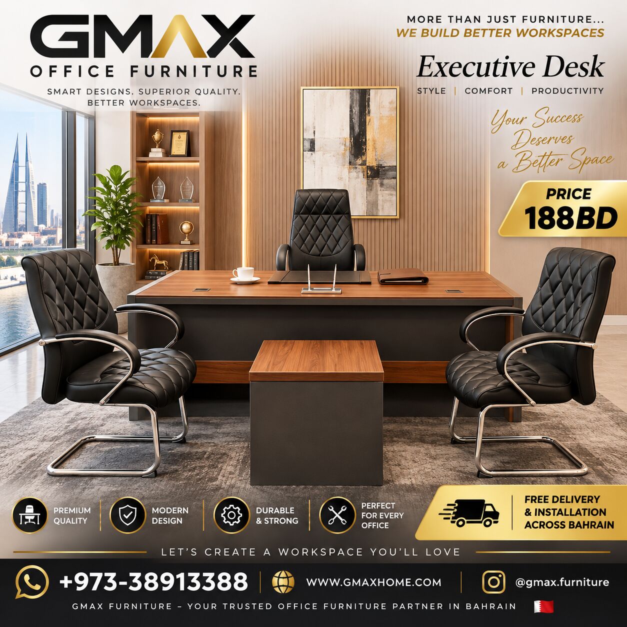 Manama, Furniture, BHD 188,  OFFICE DESK