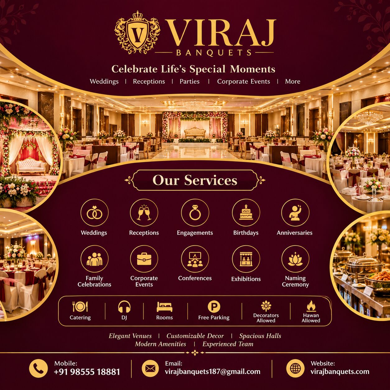 New Delhi, Food, Wedding Banquet Halls In Kanjhawala, North West Delhi | Viraj Banquets