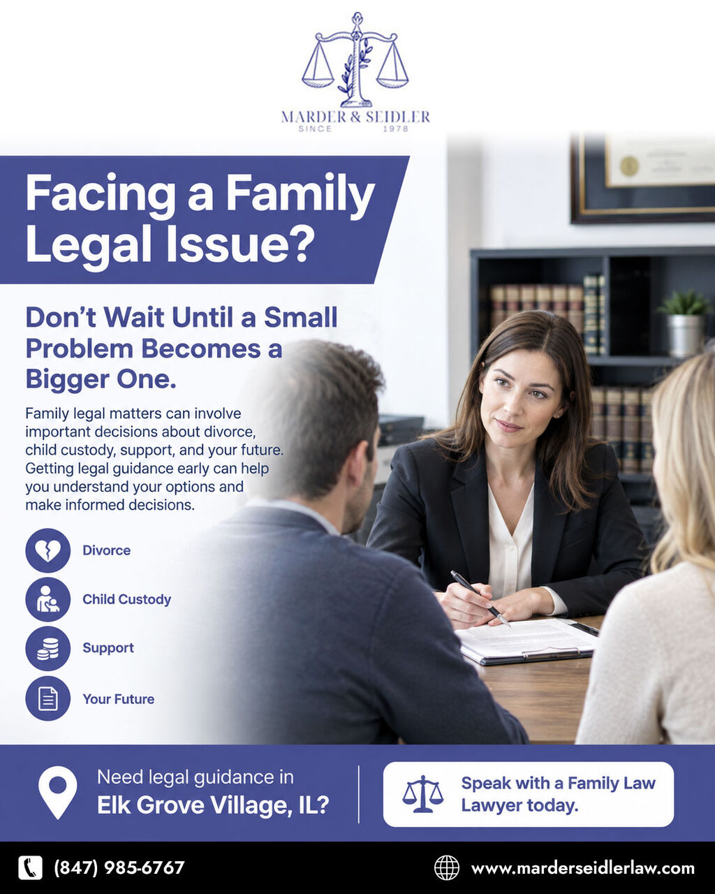 New York, Legal, Need Family Law Lawyer In Illinois - Marder And Seidler Law Firm