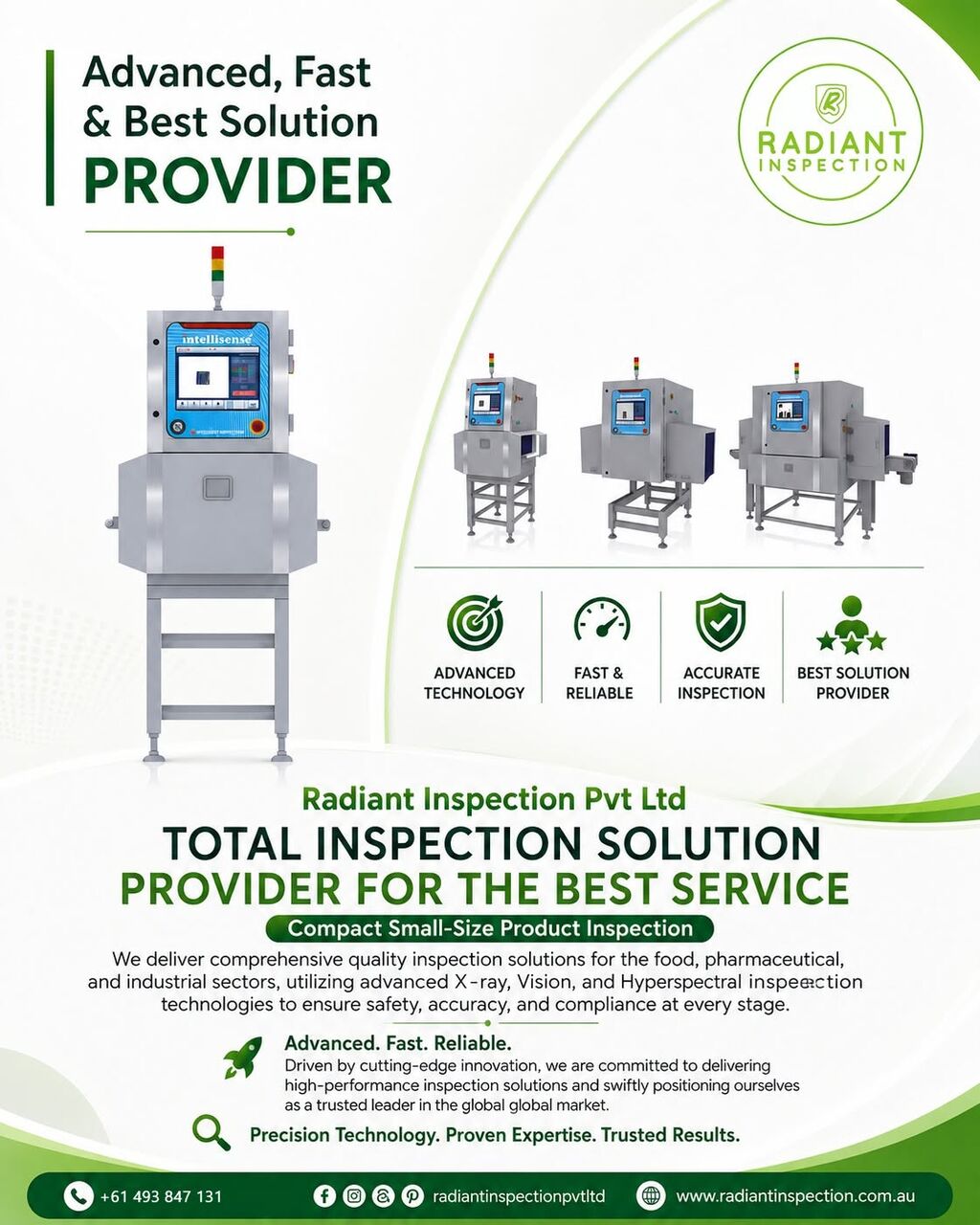 Melbourne, Industrial Machinery, AUD 1,  Food Quality Inspection In Brisbane - Radiant Inspection