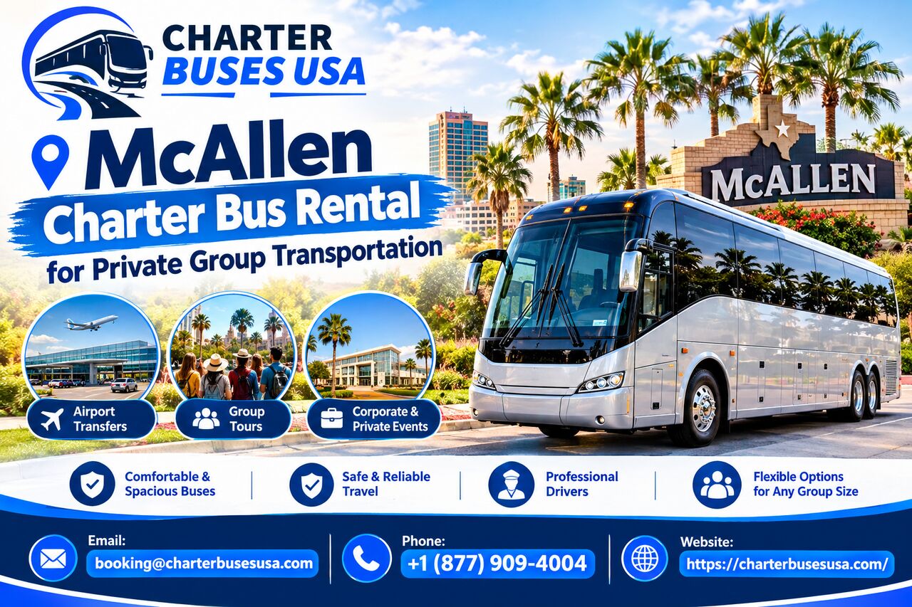 New York, Automotive, McAllen Charter Bus Rental For Private Group Transportation