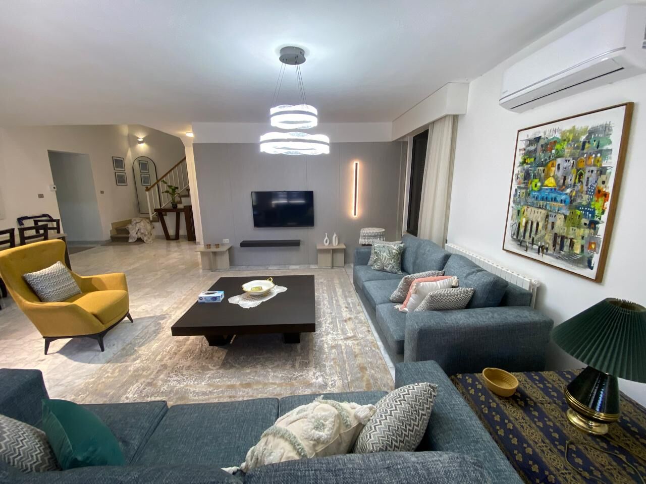 Abdoun, Apartments, Flats, Houses & Villas, JOD 12000/year,  Furnished,  3 BR,  150 Sq. Meter,  Duplex Apartment For Rent