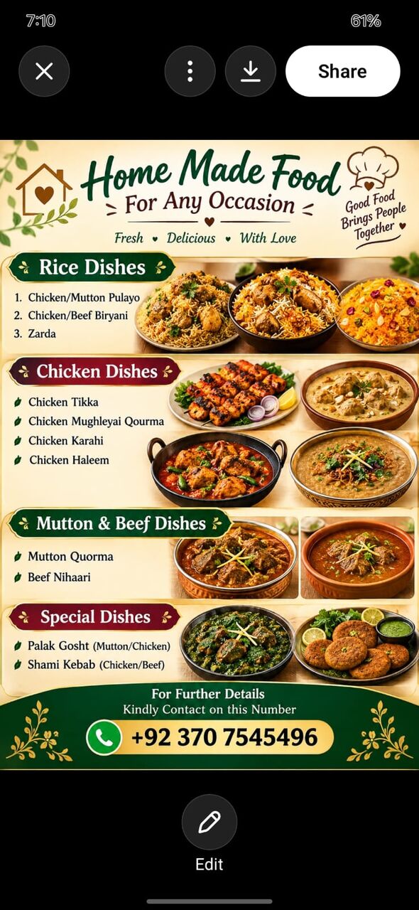 Al Izdihar, Food, SAR 10,  🍛 Homemade Pakistani Food Available In Al Izdihar, Riyadh 🇸🇦