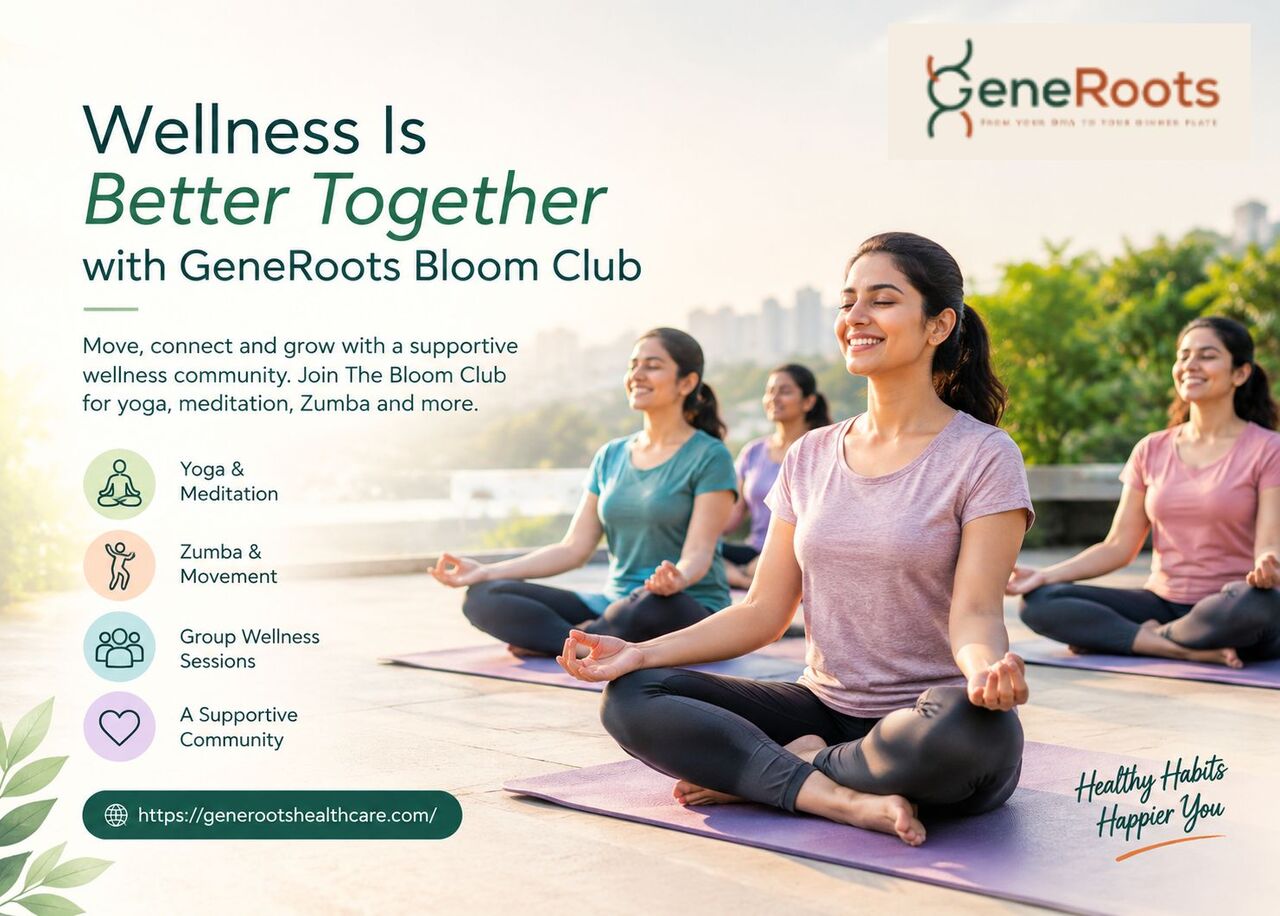 Kolkata, Health, Wellness Is Better Together With GeneRoots Bloom Club