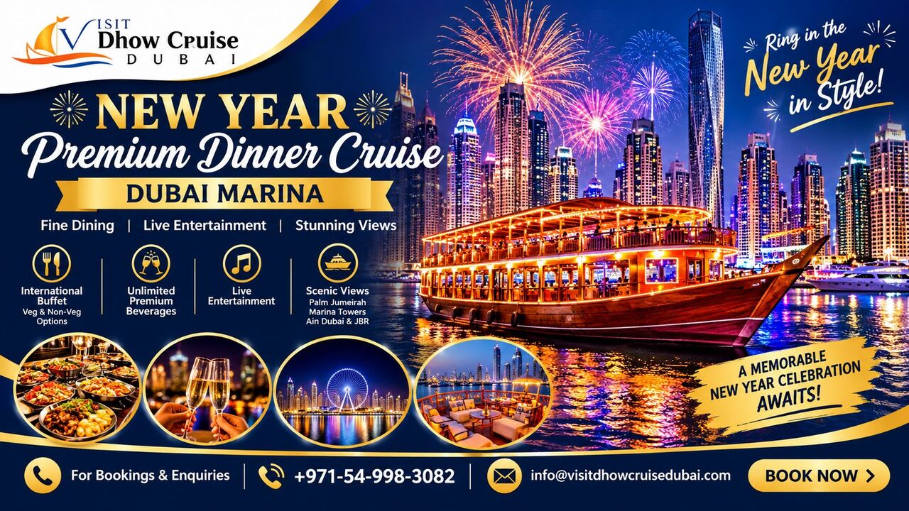 Dubai Marina, Travel, Celebrate New Year With A Premium Dubai Marina Dinner Cruise