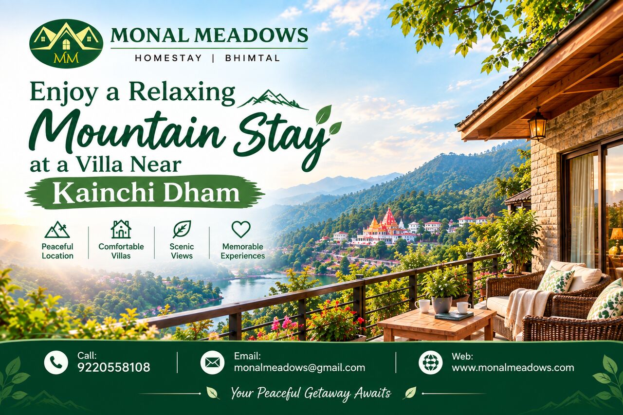 Mumbai, Travel, Enjoy A Relaxing Mountain Stay At A Villa Near Kainchi Dham