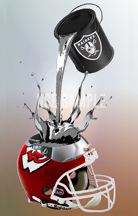 New York, Business, Chiefs Vs Raiders Rivalry Artwork For Afc West Fans