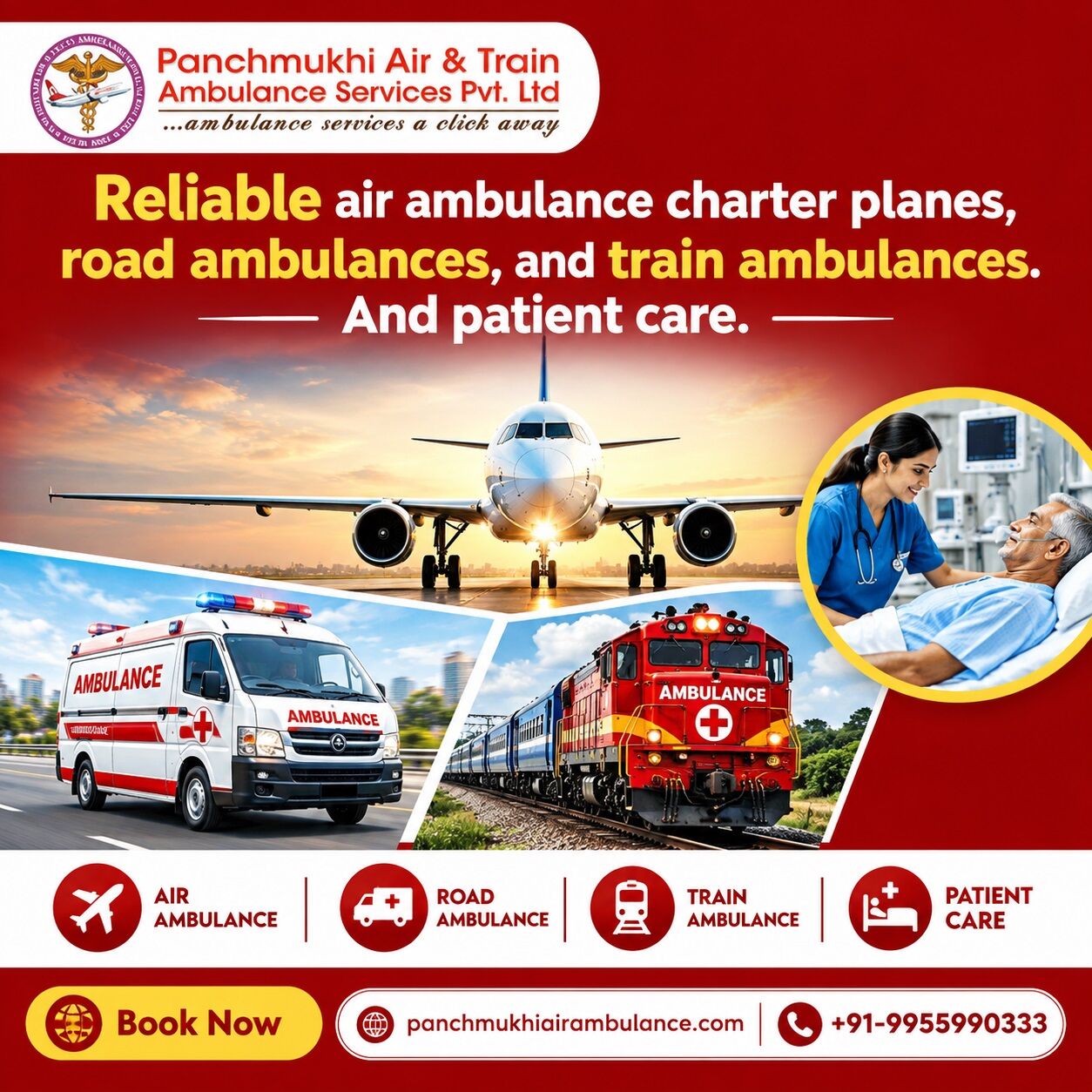 Mumbai, Health, Panchmukhi Hi Tech Air Ambulance In Guwahati - Professional Medical Assistance With Suppor