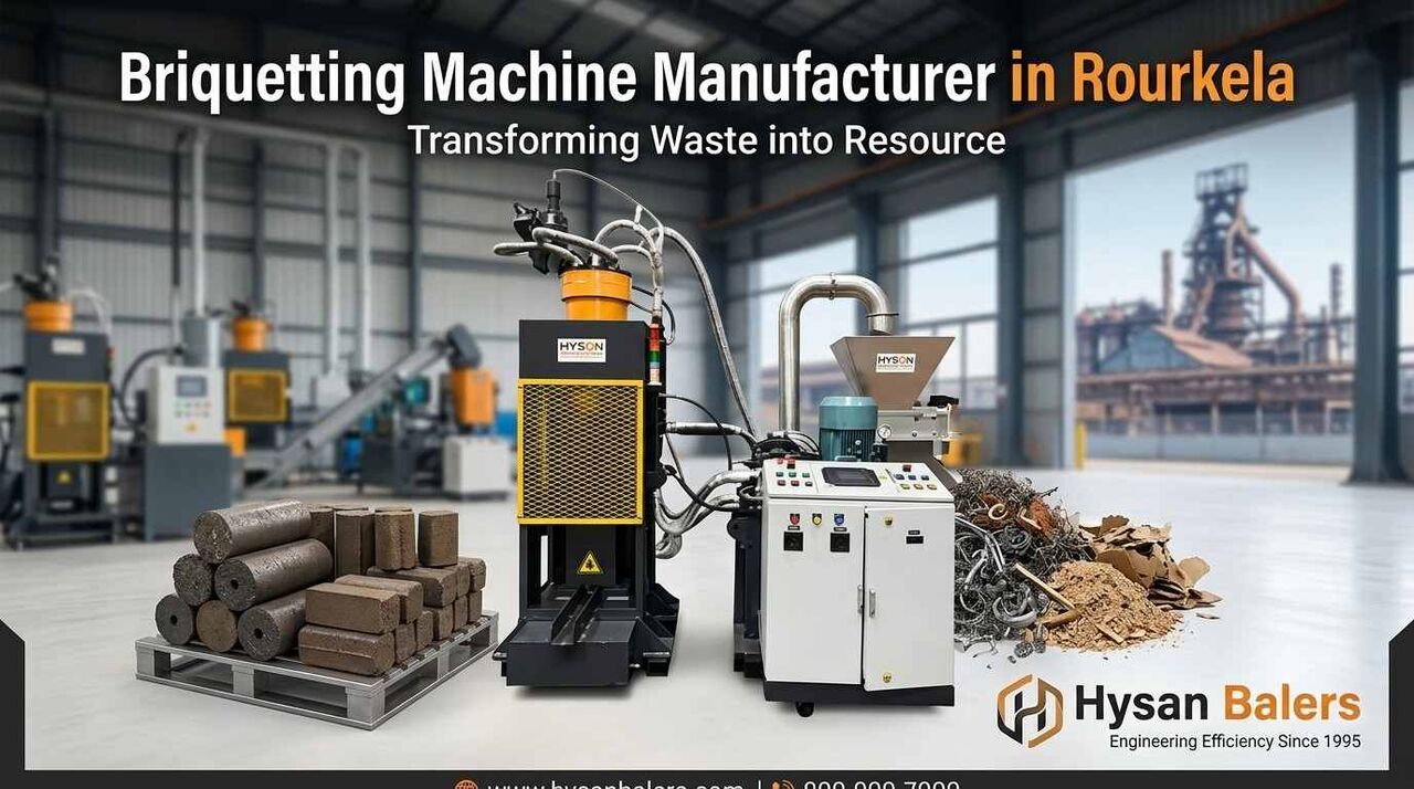Odisha, Industrial Machinery, Briquetting Machine Manufacturer In Rourkela | Hysan Balers