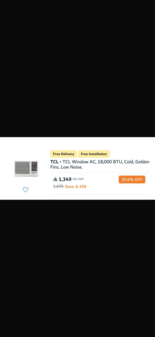 Riyadh, Air Conditioners, SAR 900,  Sell Window Air Conditioner