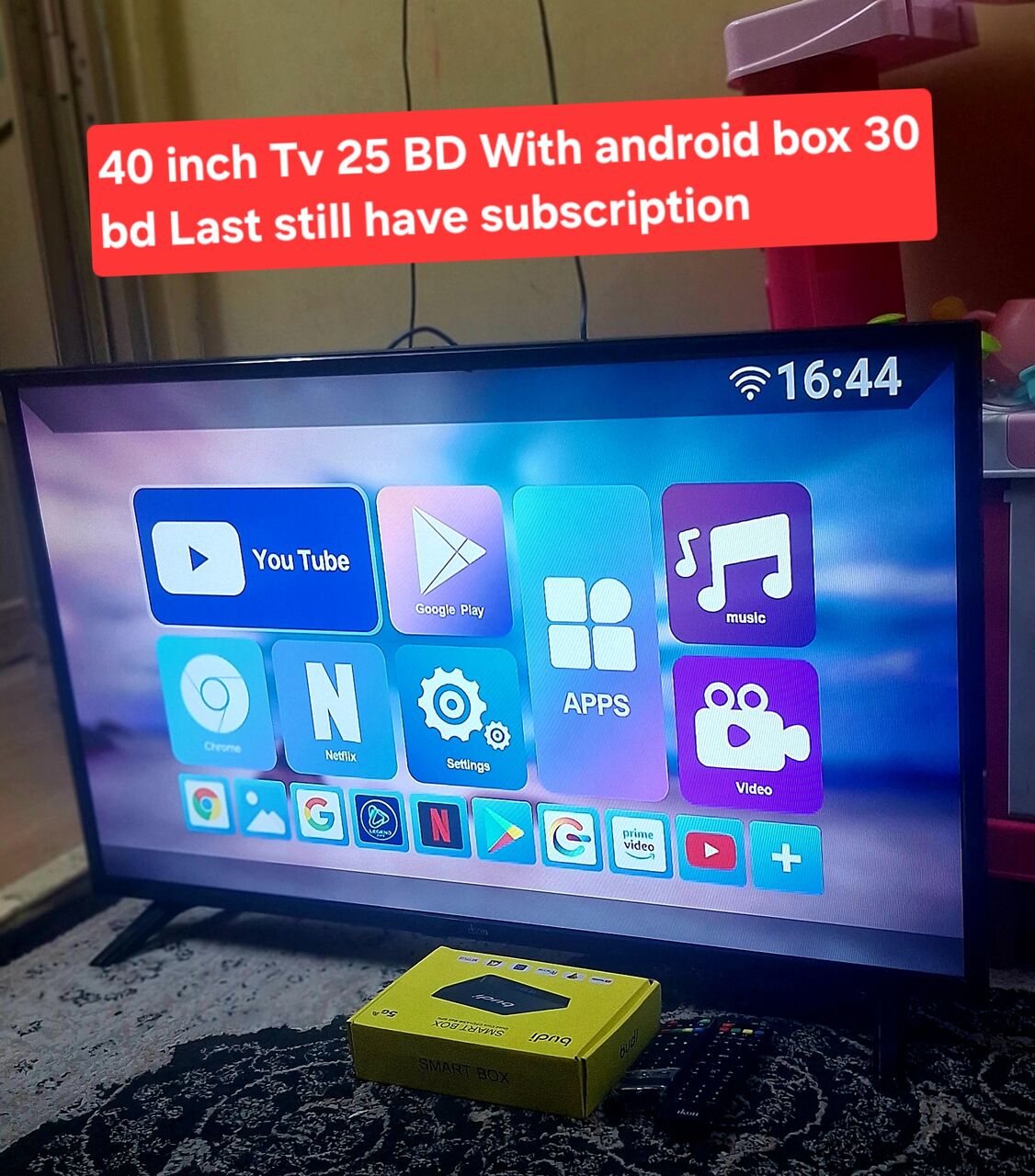 Manama, Farm & Garden, BHD 25,  40 Inch Tv 25 Bd With Android Box And Subscription Have 30 Bd Msg 3670 8372