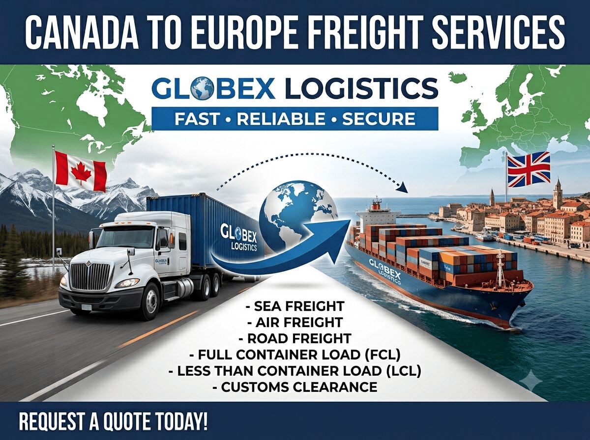 Mississauga, Business, Canada To Europe Freight Services | Globex Logistics
