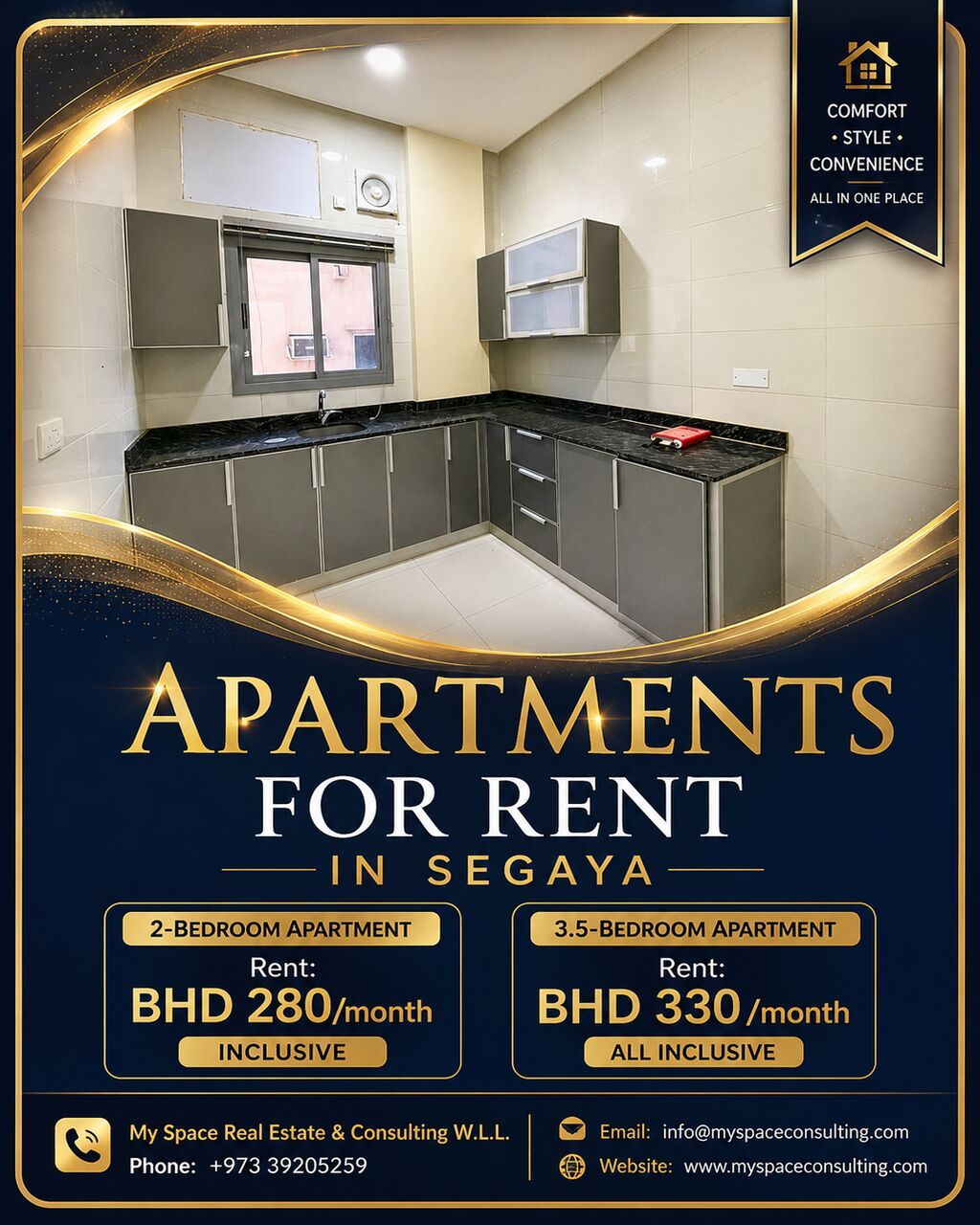Segaya, Apartments, Flats, Houses & Villas, BHD 280/month,  2 BR,  Renovated Apartments For Rent In Segaya | Same Building | Near Salmaniya