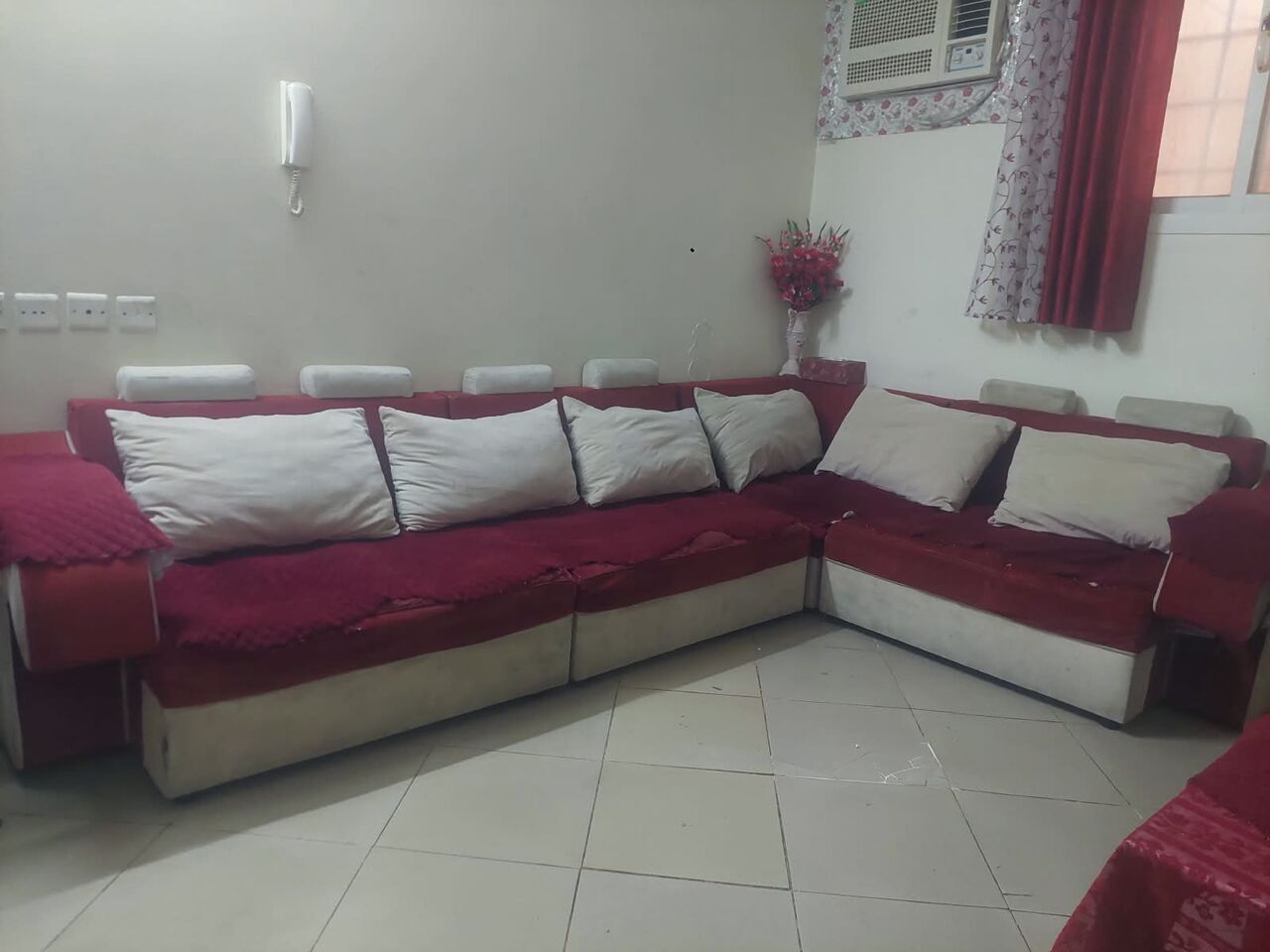 Riyadh, Household Items, SAR 150100,  SALE FOR SOFA SET AND WOODEN WARDROBE IN GOOD CONDITION