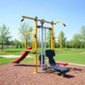 Vibrant Modular School Slides And Overhead Climbers