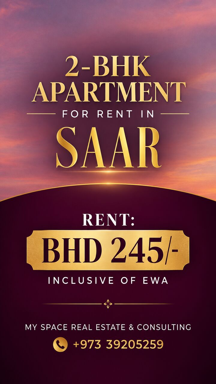 Saar, Apartments, Flats, Houses & Villas, BHD 245/month,  2 BR,  SEMI-FURNISHED APARTMENT FOR RENT IN SAAR