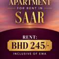 BHD 245/month,  2 BR,  SEMI-FURNISHED APARTMENT FOR RENT IN SAAR